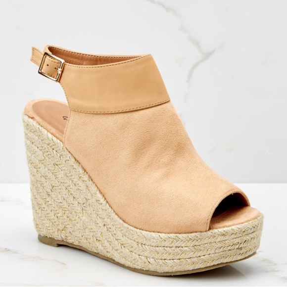 1 LEFT!!! NWT. Malibu peach Espadrilles wedge - Picture 5 of 8